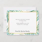 MERCI MODERNE luxe palmier tropical feuille feuill (Dos)