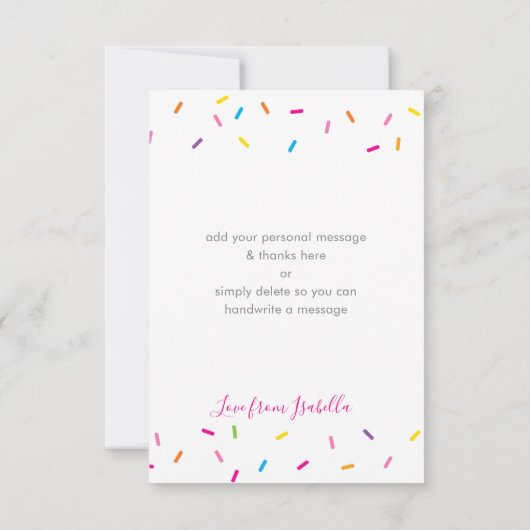 MERCI moderne rétro crème glacée cono partie rose (Dos)