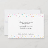 MERCI moderne saupoudrer mignon cuisson colorée (Dos)