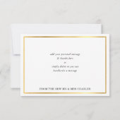 MERCI moderne simple rose chaud blanc or détail (Dos)