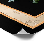 Merci Mom Rosebud Poster personnalisé Imprimer (Coin)