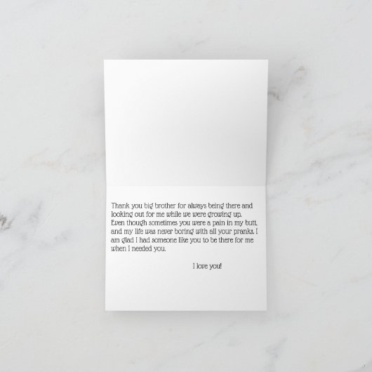 Merci mon frère (Intérieur)