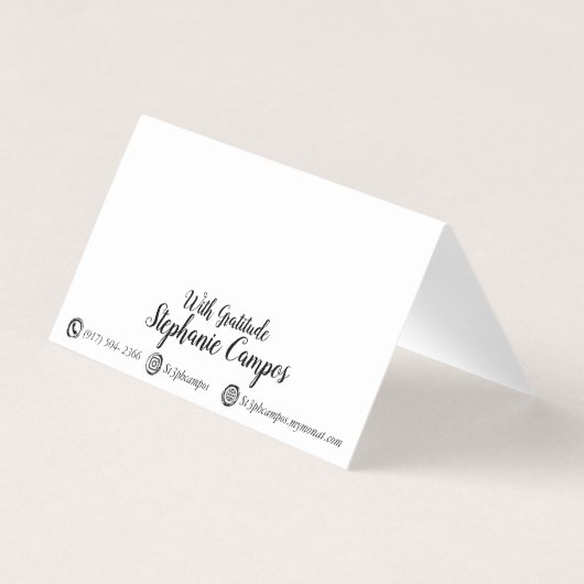 Merci Monat Carte de visite (Dos)