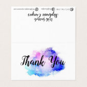 Merci Monat Carte de visite (Extérieur déplié)