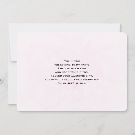 Merci Motif arc-en-ciel mignon (Dos)