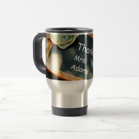 Merci Mug pour enseignant avec tableau de bord Vin (Devant gauche)