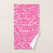 Merci! - Multi Language International - Rose (Serviette à main)