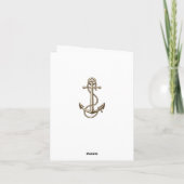 Merci Nautical Anchor & Ship Wheel (Dos)