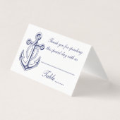 Merci nautique Marine Ancre bleue (Front)