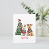 Merci Noël Chiens Welsh Wire Fox Terrier (Debout devant)