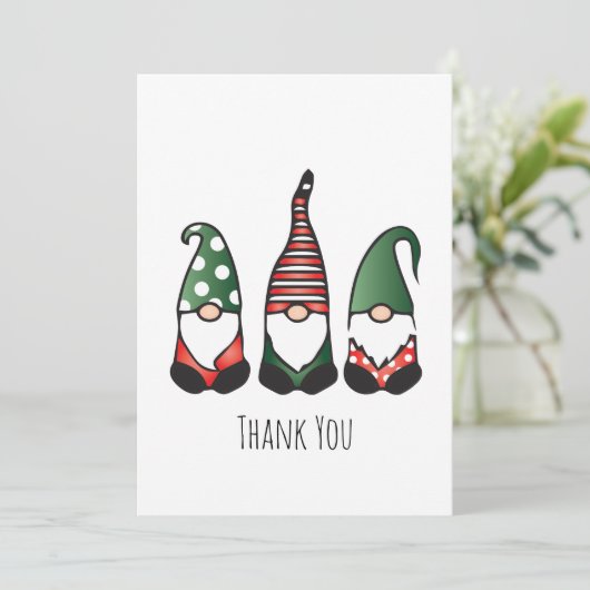 Merci Noël Gnome Motif (Debout devant)