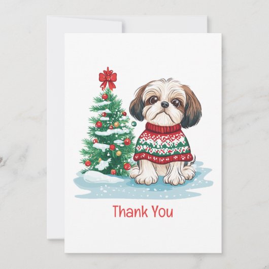 Merci Noël Shih Tzu Chien (Devant)