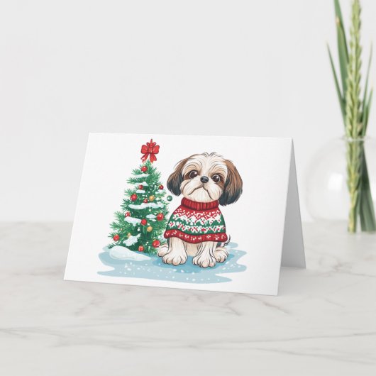 Merci Noël Shih Tzu Chien (Devant)