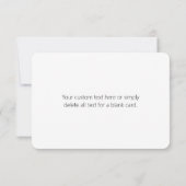 Merci noir et blanc minimaliste moderne (Dos)