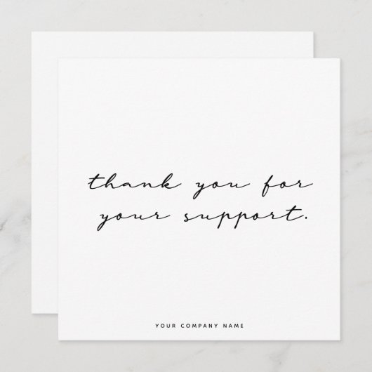 Merci noir et blanc simple (Devant / Derrière)