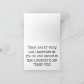 Merci Note : Approprié pour tout le monde! (Intérieur)