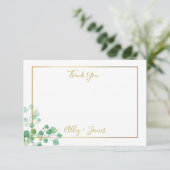 Merci note avec le feuillage de lierre et la bordu (Debout devant)