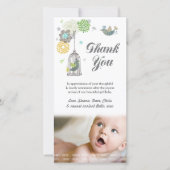 Merci Note Bébé Fille Carte photo Modèle (Devant)