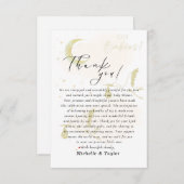 Merci Note Card Oh Babies! Stork Neutral Twins (Devant / Derrière)