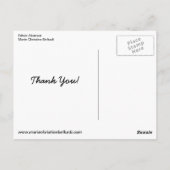 Merci Note Cartes postales Ethniques Abstraites (Dos)