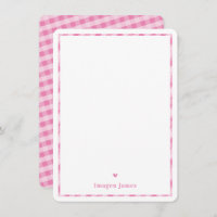 MERCI NOTE mignonne jolie chèque coeur rose blanc