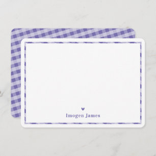 MERCI NOTE moderne mignon chèque coeur pourpre