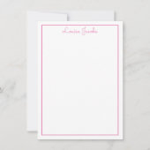 MERCI NOTE moderne simple nom bonbon rose (Devant)