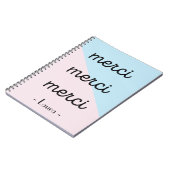 Merci notebook notitieboek (Linkerzijde)