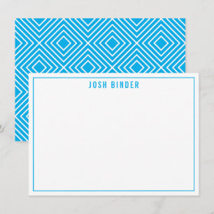 MERCI NOTER moderne nom minimal aqua bleu