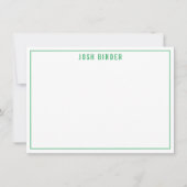 MERCI NOTER moderne nom minimal vert (Devant)