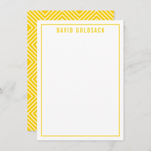 MERCI NOTER moderne simple nom soleil jaune (Devant / Derrière)