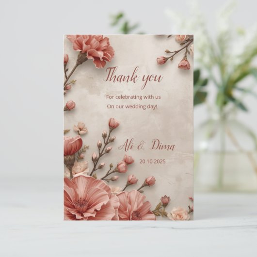 Merci : notre amour fleurit (Debout devant)