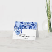 Merci nuptial Sky Blue Bird Floral Chinoiserie (Devant)