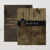 Merci occidental de pays, mariage, anniversaire (Devant / Derrière)