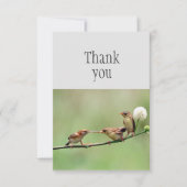 Merci Oiseau mignon Parent Bébé Oiseaux (Devant)