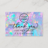 merci opal design texture carte de visite (Devant)