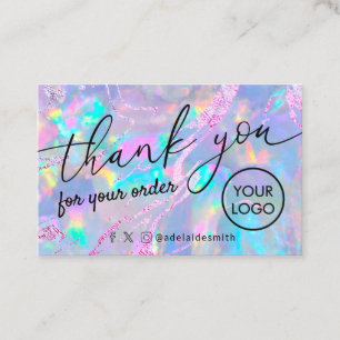 merci opal texture carte de visite