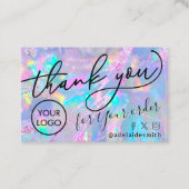 merci opal texture carte de visite (Devant)