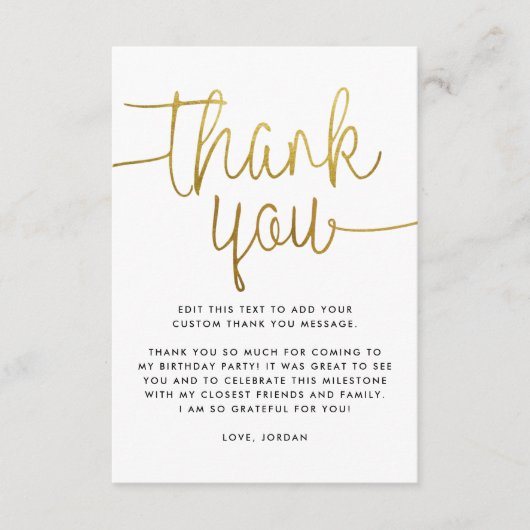 Merci Or moderne (Devant)