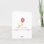 Merci orange d'aquarelle de fleur de Gladiola de (Dos)