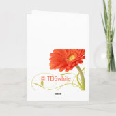 Merci | Orange Gerbera Daisy (Dos)