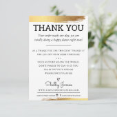 MERCI ordre d'affaires insérer feuille or moderne (Debout devant)