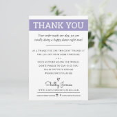 MERCI ordre d'affaires insérer lavande moderne (Debout devant)