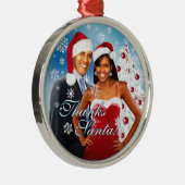 Merci, ornement de Noël de Père Noël (Droite)