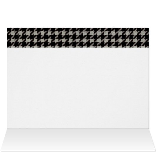 Merci Ours Bébé Garçon Douche Lumberjack Plaid (Intérieur Horizontal (haut))