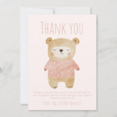Merci Ourson rose Douche Mignon (Devant)