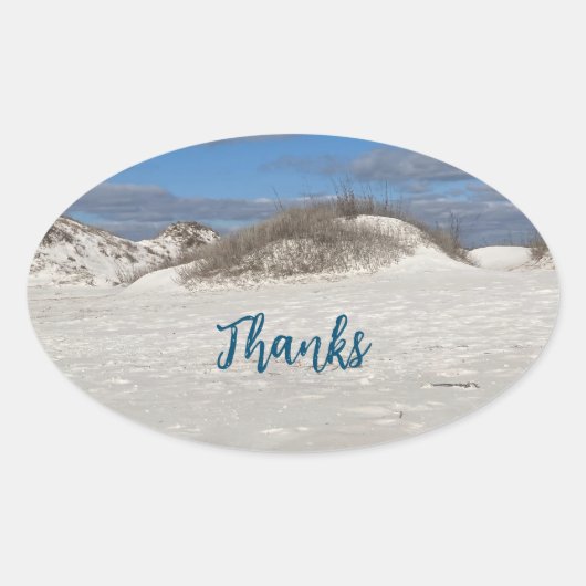 Merci Oval Sticker (Devant)