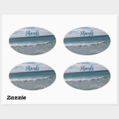 Merci Oval Sticker (Feuille)