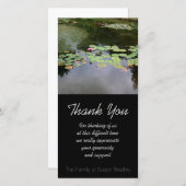 Merci paisible de sympathie de jardin de nénuphar (Devant / Derrière)