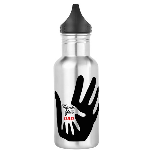 Merci Papa - Amour Bouteille d'eau (Gauche)